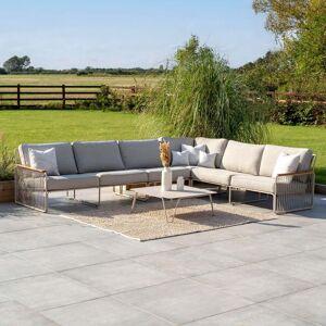 Harbour Lifestyle Riviera Luxury Large Outdoor Corner Group Set in Latte