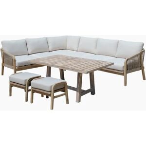 Harbour Lifestyle Quay Corner Dining Set in Linen