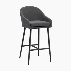 Harbour Lifestyle Luna Outdoor Fabric Bar Stool in Grey
