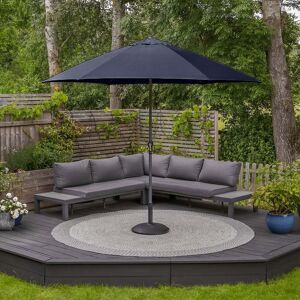 Harbour Lifestyle Triton 3m Round Aluminium Parasol in Navy