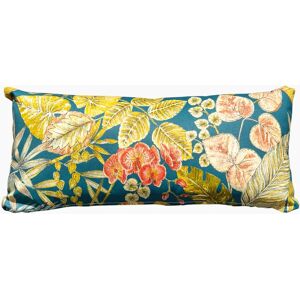 Harbour Lifestyle Acrisol Bouquet Petrol Bolster Scatter Cushion - 60cm x 30cm