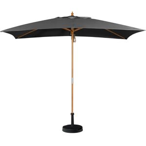 Harbour Lifestyle Kratos 3m x 2m Rectangular Wooden Parasol in Grey