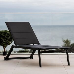 Harbour Lifestyle Monaco Padded Sunlounger in Charcoal