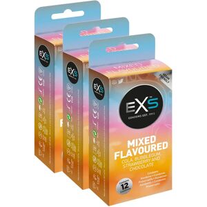 EXS Mixed Flavoured Condoms - 36 Pack