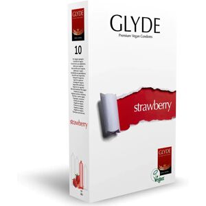 Glyde Strawberry Condoms - 10 Pack