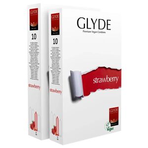 Glyde Strawberry Condoms - 20 Pack