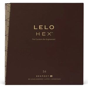 Lelo Hex Respect XL Condoms - 36 Pack