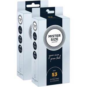 MISTER SIZE 53mm Condoms - 20 Pack