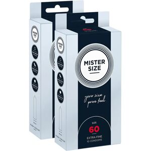 MISTER SIZE 60mm Condoms - 20 Pack