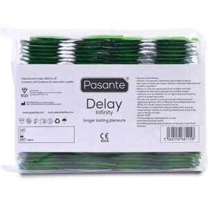 Pasante Delay Infinity Condoms - 144 Pack