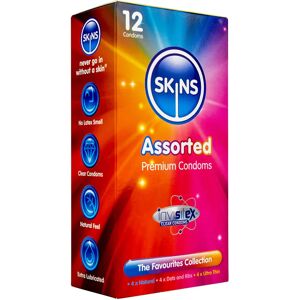 Skins Assorted Condoms - 12 Pack