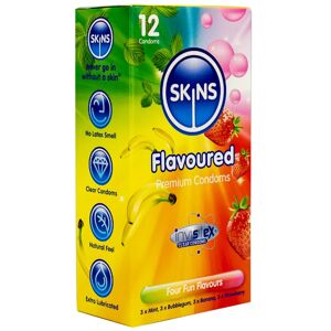 Skins Flavoured Condoms - 12 Pack