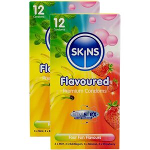 Skins Flavoured Condoms - 24 Pack