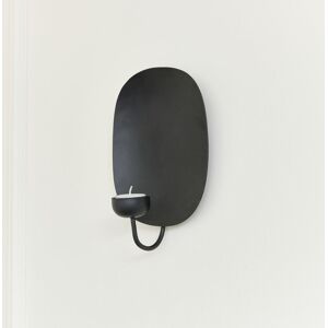 Black Art Deco Wall Sconce Material: Metal