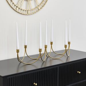 Gold Wave Multi Candle Holder Material: Metal