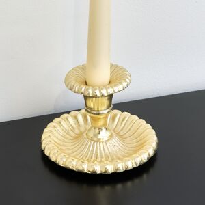 Ornate Vintage Gold Chamber Candlestick Holder Material: Metal