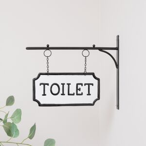 Black and White Metal Wall Mounted Hanging Toilet Sign Material: New Products Black and White Metal Wall Mounted Hanging Toilet Sign Material: New Products