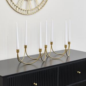 Gold Wave Multi Candle Holder Material: Home Decor & Accessories Gold Wave Multi Candle Holder Material: Home Decor & Accessories