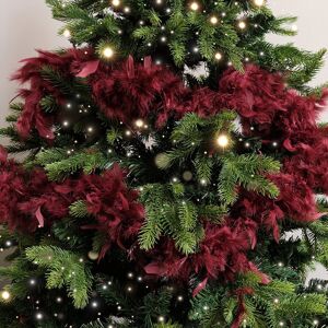 Large Oxblood Red Feather Boa Christmas Garland - 182cm Material: Christmas Large Oxblood Red Feather Boa Christmas Garland - 182cm Material: Christmas