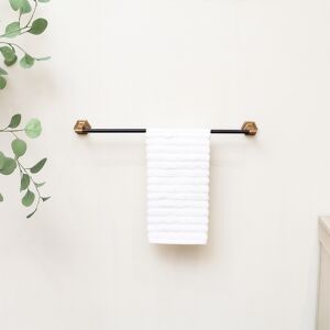 Brass Gold and Black Art Deco Towel Rail - 64cm Material: Shop By Room/Bathroom/Towel Rails, Rings & Holders Brass Gold and Black Art Deco Towel Rail - 64cm Material: Shop By Room/Bathroom/Towel Rails, Rings & Holders