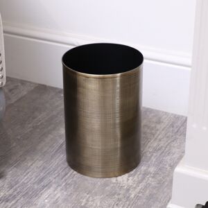 Brass Gold Textured Metal Waste Bin Material: Home Decor & Accessories/Baskets & Bins Brass Gold Textured Metal Waste Bin Material: Home Decor & Accessories/Baskets & Bins