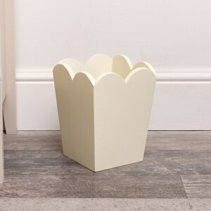 Cream Wooden Scalloped Edge Waste Paper Bin Material: Home Decor & Accessories/Baskets & Bins Cream Wooden Scalloped Edge Waste Paper Bin Material: Home Decor & Accessories/Baskets & Bins
