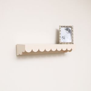 Large Pale Peach Scalloped Wall Storage Shelf - 61cm Material: Home Decor & Accessories/Shelves & Storage Large Pale Peach Scalloped Wall Storage Shelf - 61cm Material: Home Decor & Accessories/Shelves & Storage