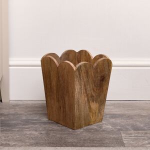 Mango Wood Scalloped Edge Waste Paper Bin Material: Home Decor & Accessories/Baskets & Bins Mango Wood Scalloped Edge Waste Paper Bin Material: Home Decor & Accessories/Baskets & Bins