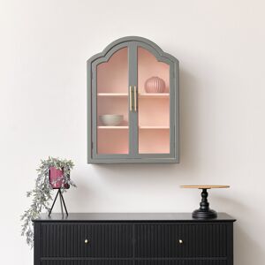 Arched Khaki Green & Peach Wall Cabinet 79cm x 57cm Material: Home Decor & Accessories/Shelves & Storage Arched Khaki Green & Peach Wall Cabinet 79cm x 57cm Material: Home Decor & Accessories/Shelves & Storage