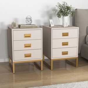 Pair of 3 Drawer Bedside Table - Elle Stone Range Material: Furniture/Furniture Ranges/Elle Range/Elle Stone Range Pair of 3 Drawer Bedside Table - Elle Stone Range Material: Furniture/Furniture Ranges/Elle Range/Elle Stone Range