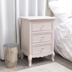 Pink 3 Drawer Bedside Table - Victoria Pink Range Material: Furniture/Furniture Ranges/Victoria Range/Victoria Pink Range Pink 3 Drawer Bedside Table - Victoria Pink Range Material: Furniture/Furniture Ranges/Victoria Range/Victoria Pink Range