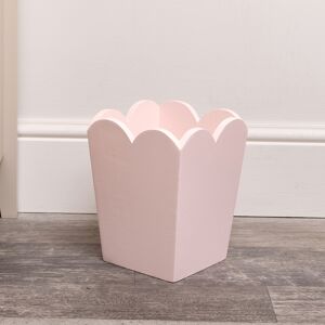 Pink Wooden Scalloped Edge Waste Paper Bin Material: Home Decor & Accessories/Baskets & Bins Pink Wooden Scalloped Edge Waste Paper Bin Material: Home Decor & Accessories/Baskets & Bins