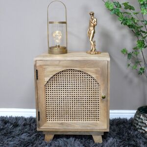 Rattan Cane Fronted Wooden Bedside Table Material: Furniture Rattan Cane Fronted Wooden Bedside Table Material: Furniture