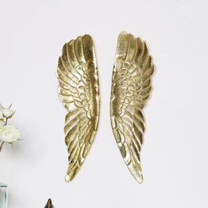 Pair of Gold Angel Wings Material: Metal