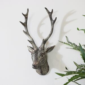 Rustic Wall Mounted Metal Stag Head Material: Metal