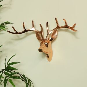 Wall Mounted Copper Stag Head Material: Metal