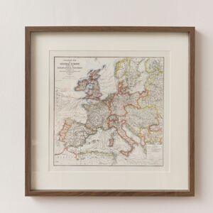 European Map Print Framed Wall Art - 40cm Material: Home Decor & Accessories European Map Print Framed Wall Art - 40cm Material: Home Decor & Accessories