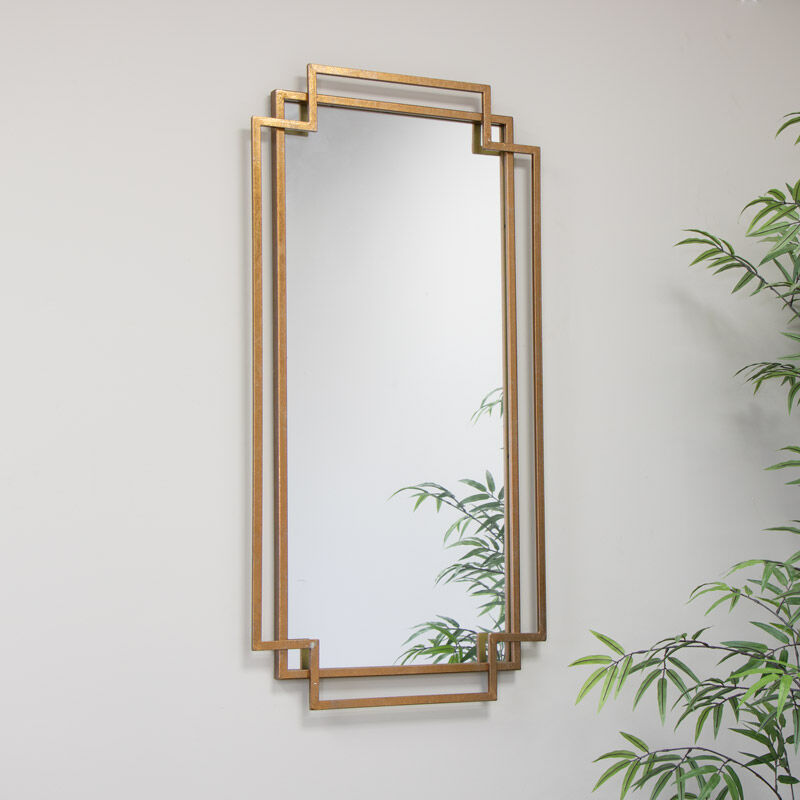 Copper Foiled Wall Mirror 94cm x 48cm Material: