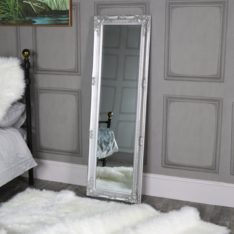 Tall Silver Wall / Leaner Mirror Material:
