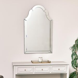 Arched Mirrored Framed Wall Mirror 60cm x 101cm Material: Wood, glass