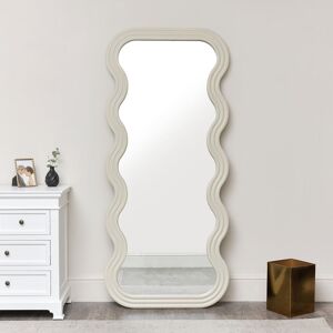 Full Length Wave Taupe Mirror Material: