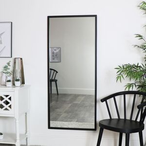 Large Black Rectangle Mirror 60cm x 140cm Material: Metal / Glass