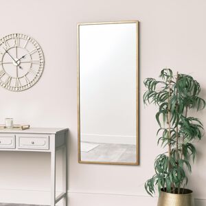 Large Gold Rectangle Mirror 60cm x 140cm Material: Metal, Glass