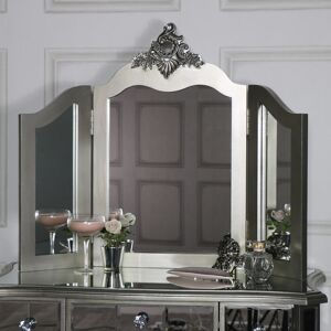 Ornate Triple Dressing Table Mirror - Tiffany Range Material: Wood / Glass