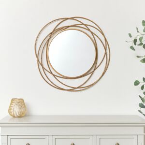 Antique Gold Swirl Wall Mirror - 70cm x 70cm Material: Mirrors Antique Gold Swirl Wall Mirror - 70cm x 70cm Material: Mirrors