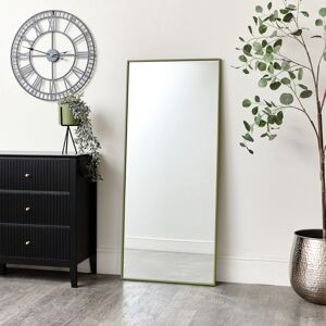 Large Green Thin Framed Wall/Leaner Mirror 60cm x 140cm Material: Mirrors Large Green Thin Framed Wall/Leaner Mirror 60cm x 140cm Material: Mirrors