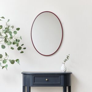 Red Oval Metal Framed Mirror 50cm x 70cm Material: Mirrors Red Oval Metal Framed Mirror 50cm x 70cm Material: Mirrors