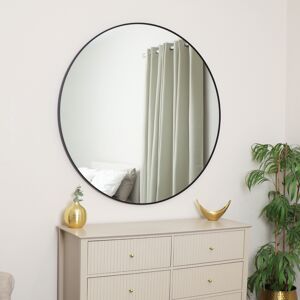 Extra Large Round Black Wall Mirror 120cm x 120cm (1.2M x 1.2M) Material: Mirrors Extra Large Round Black Wall Mirror 120cm x 120cm (1.2M x 1.2M) Material: Mirrors