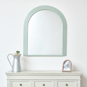 Large Green Arched Wall Mirror - 90cm x 75cm Material: New Products Large Green Arched Wall Mirror - 90cm x 75cm Material: New Products