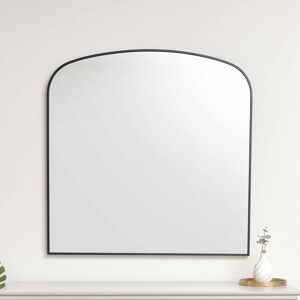 Large Black Framed Arched Wall Mirror 92cm x 91cm Material: Mirrors Large Black Framed Arched Wall Mirror 92cm x 91cm Material: Mirrors